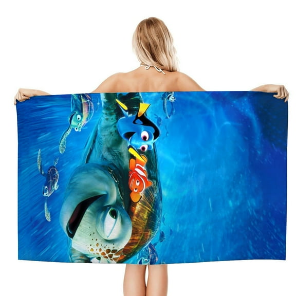Finding Nemo Beach Quick Drying Towel, lightweight, quick-drying, and sand-resistant, making every beach visit more fun.size 30.7x59in (78x150cm)
