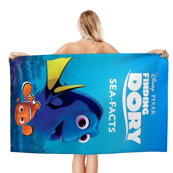 Finding Nemo Beach Quick Drying Towel, quick-drying, sand-free, lightweight, and compact for effortless beach days and travel.size 30.7x59in (78x150cm)