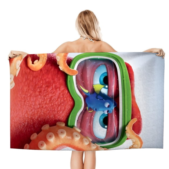 Finding Nemo Beach Quick Drying Towel, soft, quick-drying, sand-free, ideal for relaxing or workout at the beach.size 30.7x59in (78x150cm)