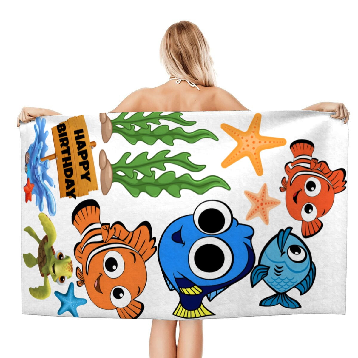 Finding Nemo Beach Quick Drying Towel, vibrant colors, quick-drying ...