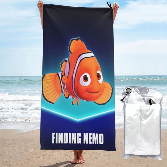 Finding Nemo Beach Towels, Print Quick Dry Lightweight Absorbent Bath Towels, Ultra Soft Microfiber Swim Towel for Travel Beach Gym Camping Yoga Picnics Pool 27.5"X55"