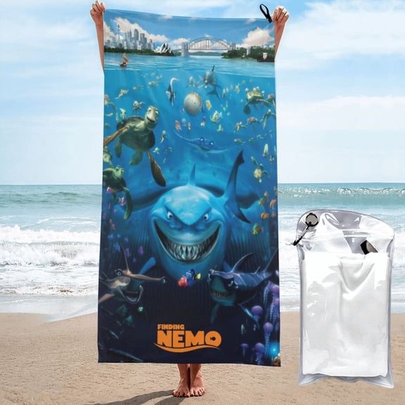 Finding Nemo Beach Towels, Print Quick Dry Lightweight Absorbent Bath Towels, Ultra Soft Microfiber Swim Towel for Travel Beach Gym Camping Yoga Picnics Pool 31.5"X63"
