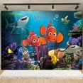thumbnail image 1 of Finding Nemo Birthday Decorations,Finding Nemo Backdrops for Party Decorations Supplies,Cartoon Happy Birthday Banner Backdrop for Party Supplies (5x3ft), 1 of 4