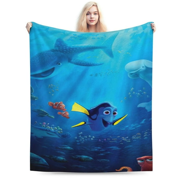 Finding Nemo Blanket, Super Soft Large Fluffy Plush Throw Blanket for Boys Girls Young Adults, Cozy Warm Flannel Blanket for Living Room Couch Bed All Seasons 40"X30"