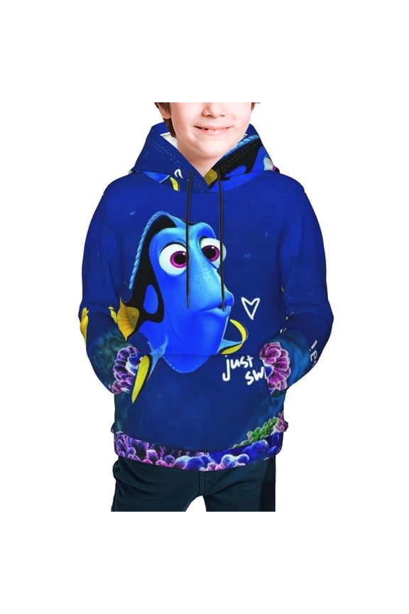 Finding Nemo Boys Girls Hoodies Fashion Graphic Hooded Sweatshirt Casual Pullover Outwear for Kids Youth