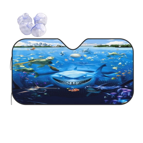 Finding Ne-m Car Windshield Sunshade Front Window Sun Shades Folding Block Uv Rays Visor Protector Sun Shield Gifts for Sedan Truck Suv Auto Accessories