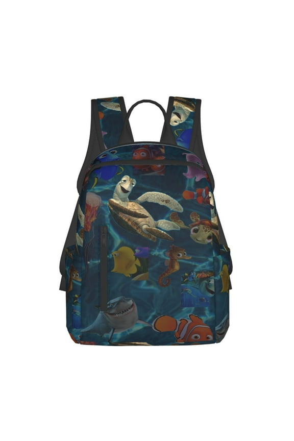 Finding Nemo Cartoon Backpack Cute Printed Casual School Laptop Bags Lightweight Travel Sports Daypack Bookbags