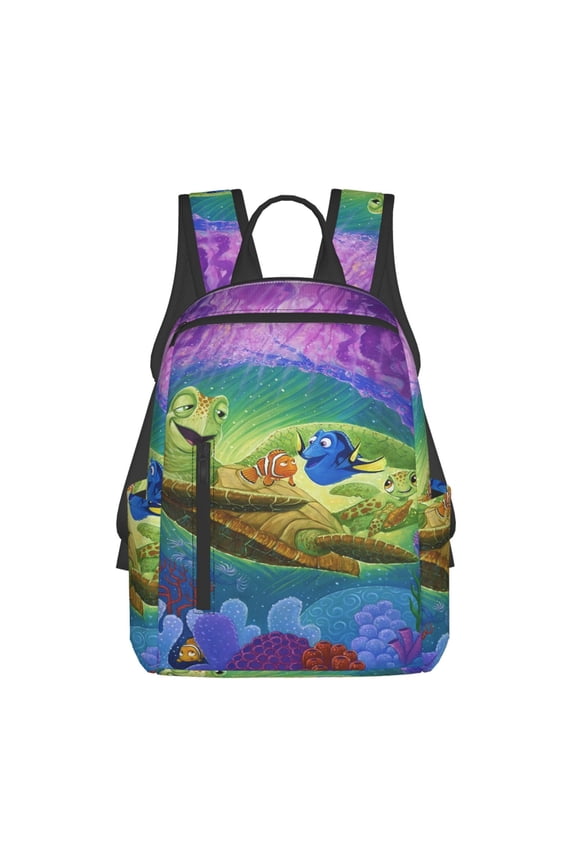 Finding Nemo Cartoon Backpack Cute Printed Casual School Laptop Bags Lightweight Travel Sports Daypack Bookbags