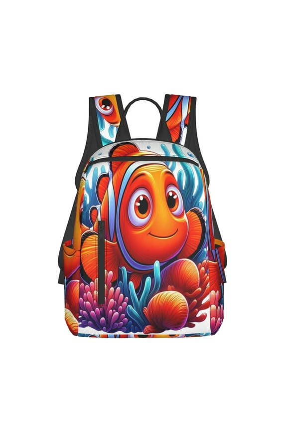 Finding Nemo Cartoon Backpack Cute Printed Casual School Laptop Bags Lightweight Travel Sports Daypack Bookbags