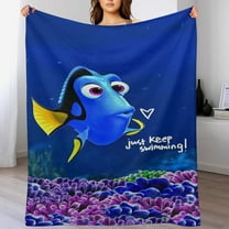 Finding Nemo Cartoon Blanket, Soft Cozy Fluffy Plush Throw Blanket for Boys Girls Young Adults, Warm Flannel Blanket for Living Room Bedroom Couch Bed 30"x40"