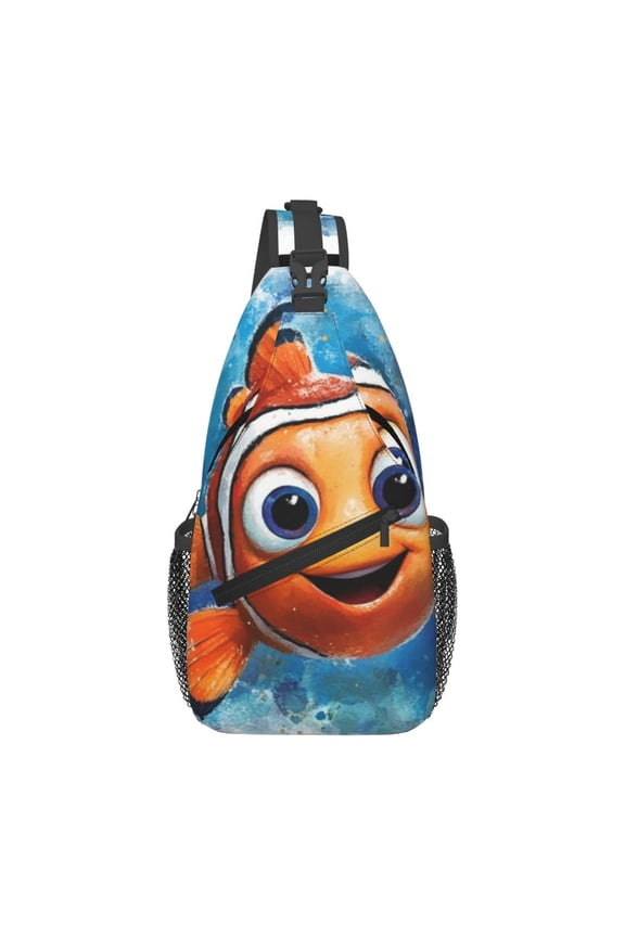 Finding Nemo Casual Sling Bag for Women Men Travel Crossbody Sling Backpack Small Chest Shoulder Bag Gym Sports Hiking Daypack 7.5 x 3.5 x 15.3 inch