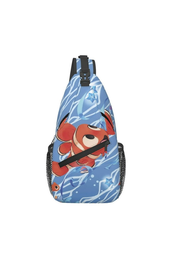 Finding Nemo Casual Sling Bag for Women Men Travel Crossbody Sling Backpack Small Chest Shoulder Bag Gym Sports Hiking Daypack 7.5 x 3.5 x 15.3 inch