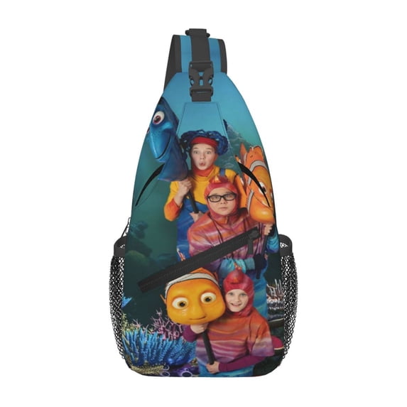Finding Nemo Casual Sling Bag for Women Men Travel Crossbody Sling Backpack Small Chest Shoulder Bag Gym Sports Hiking Daypack 7.5 x 3.5 x 15.3 inch