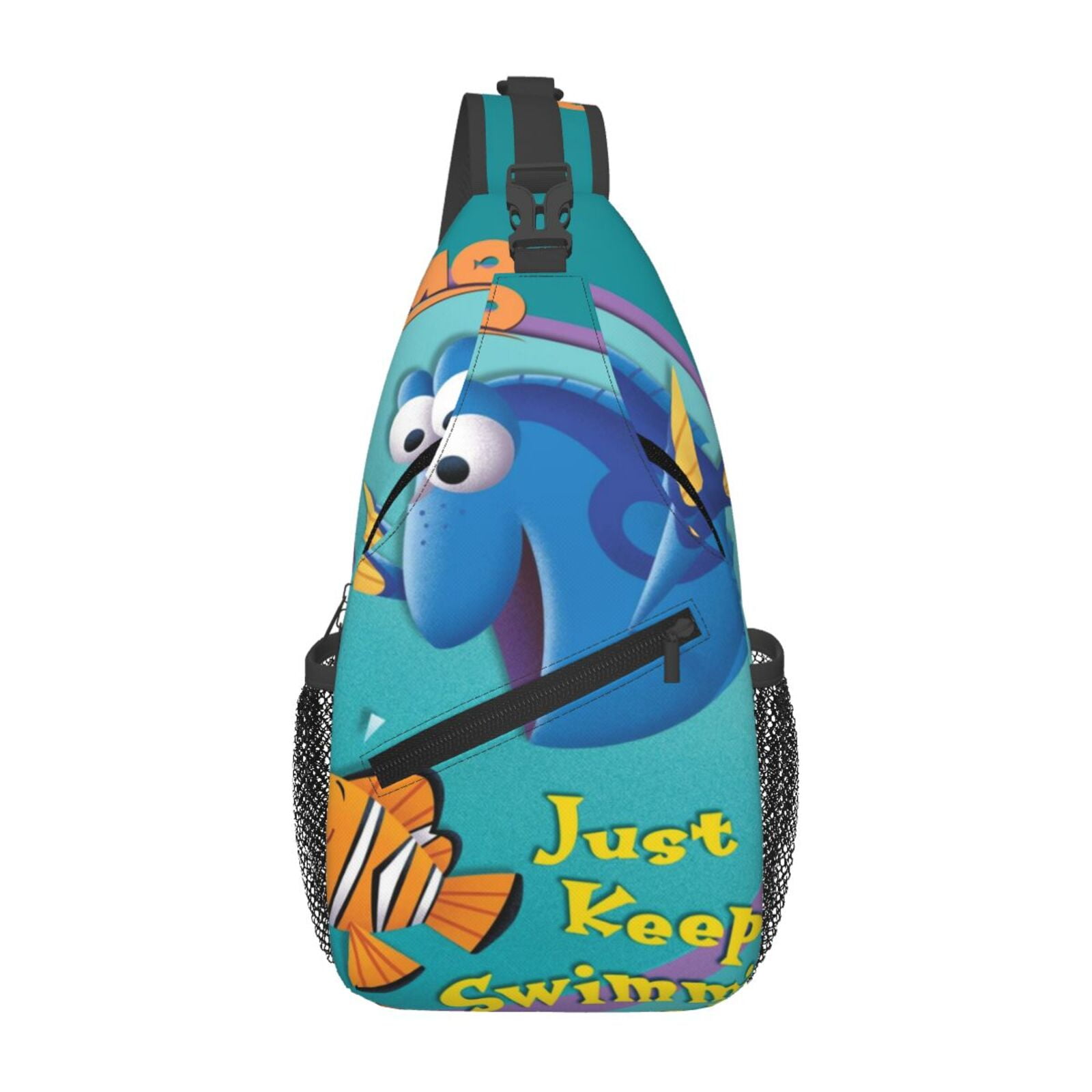 Finding Nemo Casual Sling Bag for Women Men Travel Crossbody Sling Backpack Small Chest Shoulder Bag Gym Sports Hiking Daypack 7.5 x 3.5 x 15.3 inch