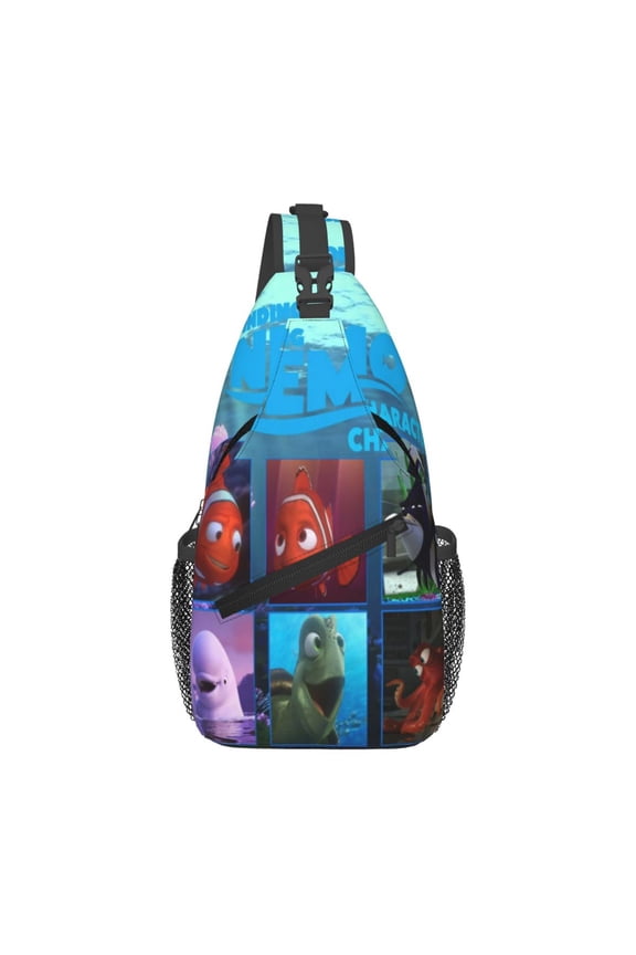Finding Nemo Casual Sling Bag for Women Men Travel Crossbody Sling Backpack Small Chest Shoulder Bag Gym Sports Hiking Daypack 7.5 x 3.5 x 15.3 inch