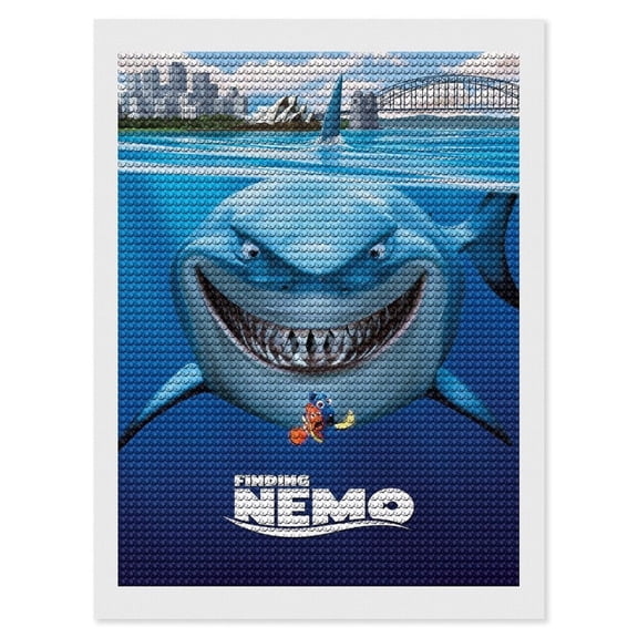 Finding Ne-m Diamond Art Kits DIY 5D Anime Painting by Number Kits Full Drills for Adults Crystal Pictures Arts Craft for Home Wall Decor Gift 12"×16"