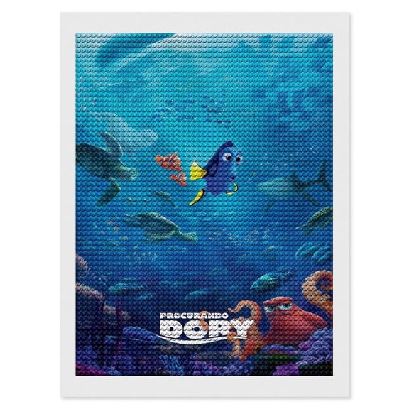 Finding Ne-m Diamond Art Kits DIY 5D Anime Painting by Number Kits Full Drills for Adults Crystal Pictures Arts Craft for Home Wall Decor Gift 12"×16"