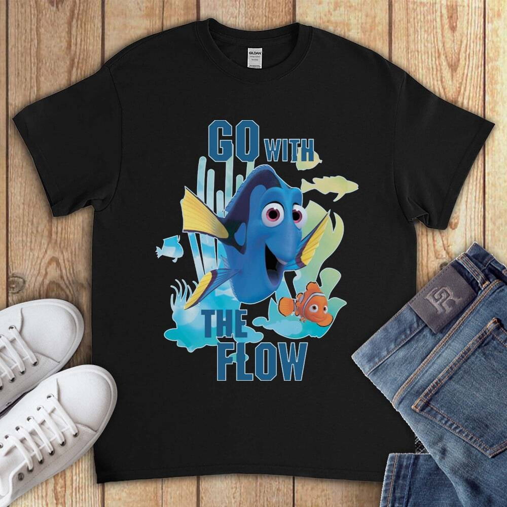Nemo Dc Finding Nemo Dory Go With The Flow Unisex Gift T-shirt - Funny Gift ...