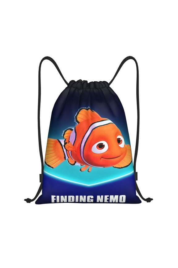 Finding Nemo Drawstring Backpack Fashion Print Waterproof String Bags Lightweight Shoulder Bag Sackpack for Sport Gym Beach Shopping Yoga Travel