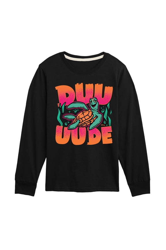 - Duuuude - Youth Boys Long Sleeve Graphic T-Shirt
