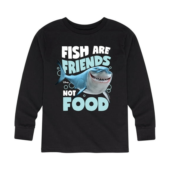 Finding Nemo - Fish Are Friends Not Food - Toddler And Youth Long Sleeve Graphic T-Shirt