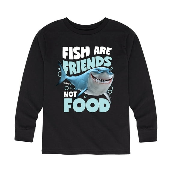 Finding Nemo - Fish Are Friends Not Food - Toddler And Youth Long Sleeve Graphic T-Shirt