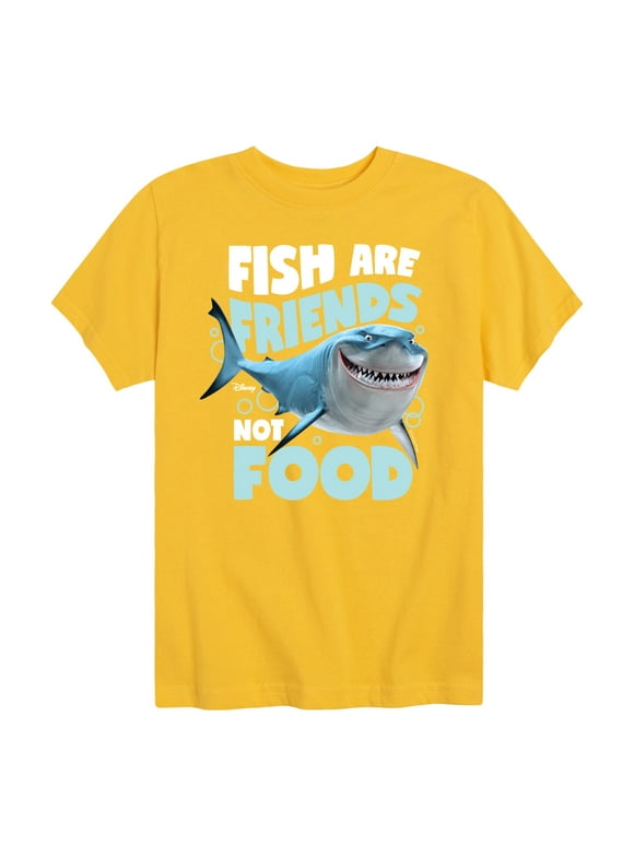 Finding Nemo - Fish Are Friends Not Food - Toddler And Youth Short Sleeve Graphic T-Shirt