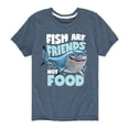 thumbnail image 1 of Finding Nemo - Fish Are Friends Not Food - Toddler And Youth Short Sleeve Graphic T-Shirt, 1 of 5