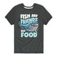 thumbnail image 1 of Finding Nemo - Fish Are Friends Not Food - Toddler And Youth Short Sleeve Graphic T-Shirt, 1 of 5