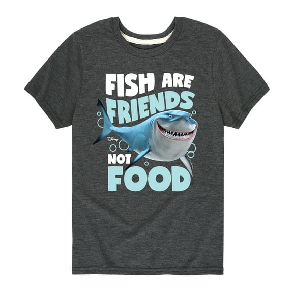 Finding Nemo - Fish Are Friends Not Food - Toddler And Youth Short Sleeve Graphic T-Shirt