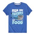 thumbnail image 1 of Finding Nemo - Fish Are Friends Not Food - Toddler And Youth Short Sleeve Graphic T-Shirt, 1 of 5
