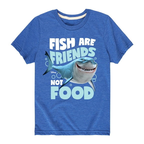 Finding Nemo - Fish Are Friends Not Food - Toddler And Youth Short Sleeve Graphic T-Shirt