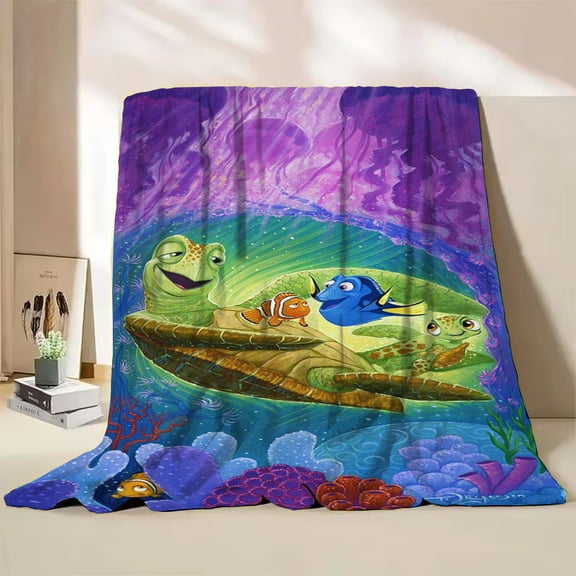 Finding Nemo Flannel Throw Blanket Gift Soft Warm Lightweight Finding Nemo Blankets for Bed Sofa Couch Car 50 x 60in for Kids