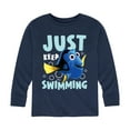 thumbnail image 1 of Finding Nemo - Just Keep Swimming - Toddler And Youth Long Sleeve Graphic T-Shirt, 1 of 5
