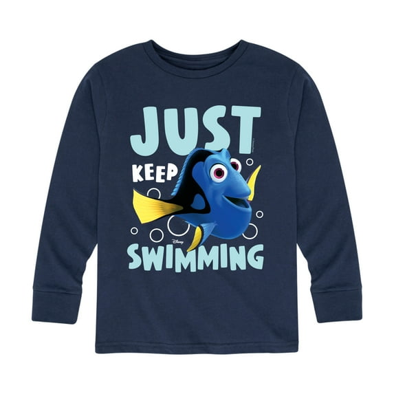 Finding Nemo - Just Keep Swimming - Toddler And Youth Long Sleeve Graphic T-Shirt
