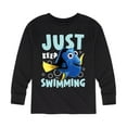 thumbnail image 1 of Finding Nemo - Just Keep Swimming - Toddler And Youth Long Sleeve Graphic T-Shirt, 1 of 5