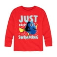 thumbnail image 1 of Finding Nemo - Just Keep Swimming - Toddler And Youth Long Sleeve Graphic T-Shirt, 1 of 5