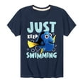 thumbnail image 1 of Finding Nemo - Just Keep Swimming - Toddler And Youth Short Sleeve Graphic T-Shirt, 1 of 5