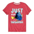 thumbnail image 1 of Finding Nemo - Just Keep Swimming - Toddler And Youth Short Sleeve Graphic T-Shirt, 1 of 5
