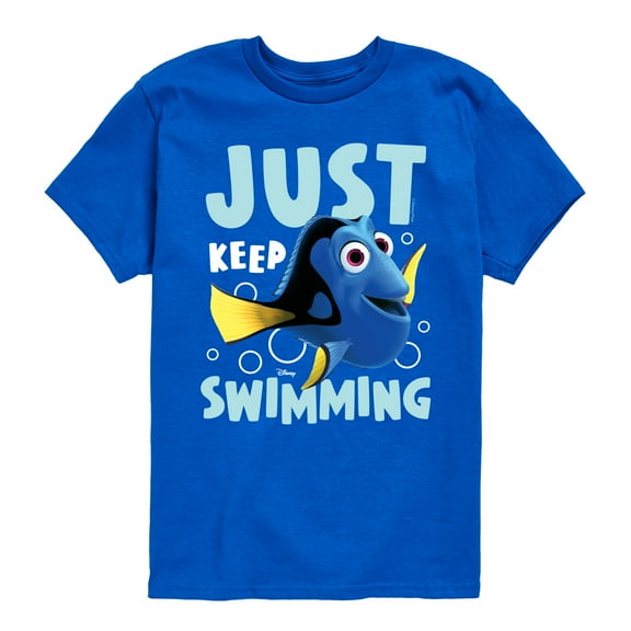 Finding Nemo - Just Keep Swimming - Toddler And Youth Short Sleeve Graphic T-Shirt