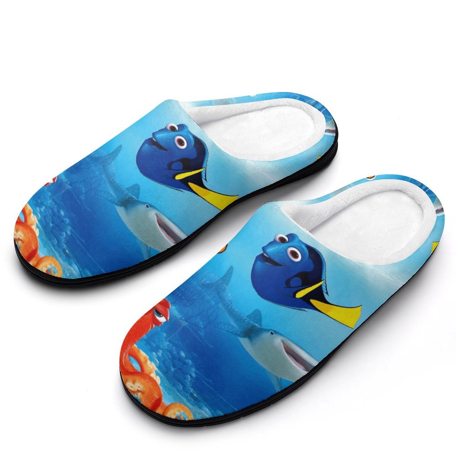 Finding Nemo Mens Cozy Slippers Warm Soft Plush Slipper Slip-on House ...