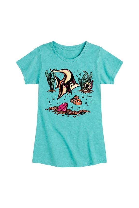 - Nemo And Gill - Youth Girls Fitted Short Sleeve T-Shirt