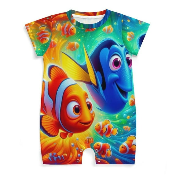 Finding Nemo Newborn Baby Romper Clothing Infant Summer Baby Climbing Clothes Outfit For Boys Girls