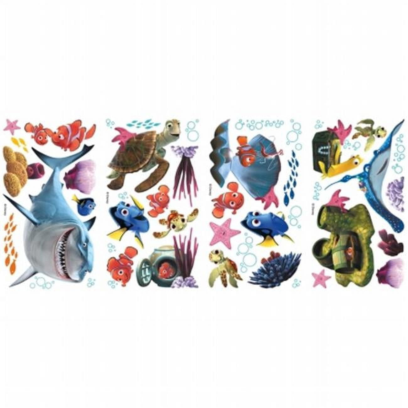 Disney Pixar Finding Nemo Peel and Stick Wall Decals for Kids