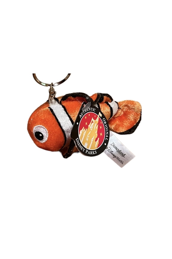 Finding Nemo Plush Keychain Key Ring Disney Parks 4 Authentic Doll New