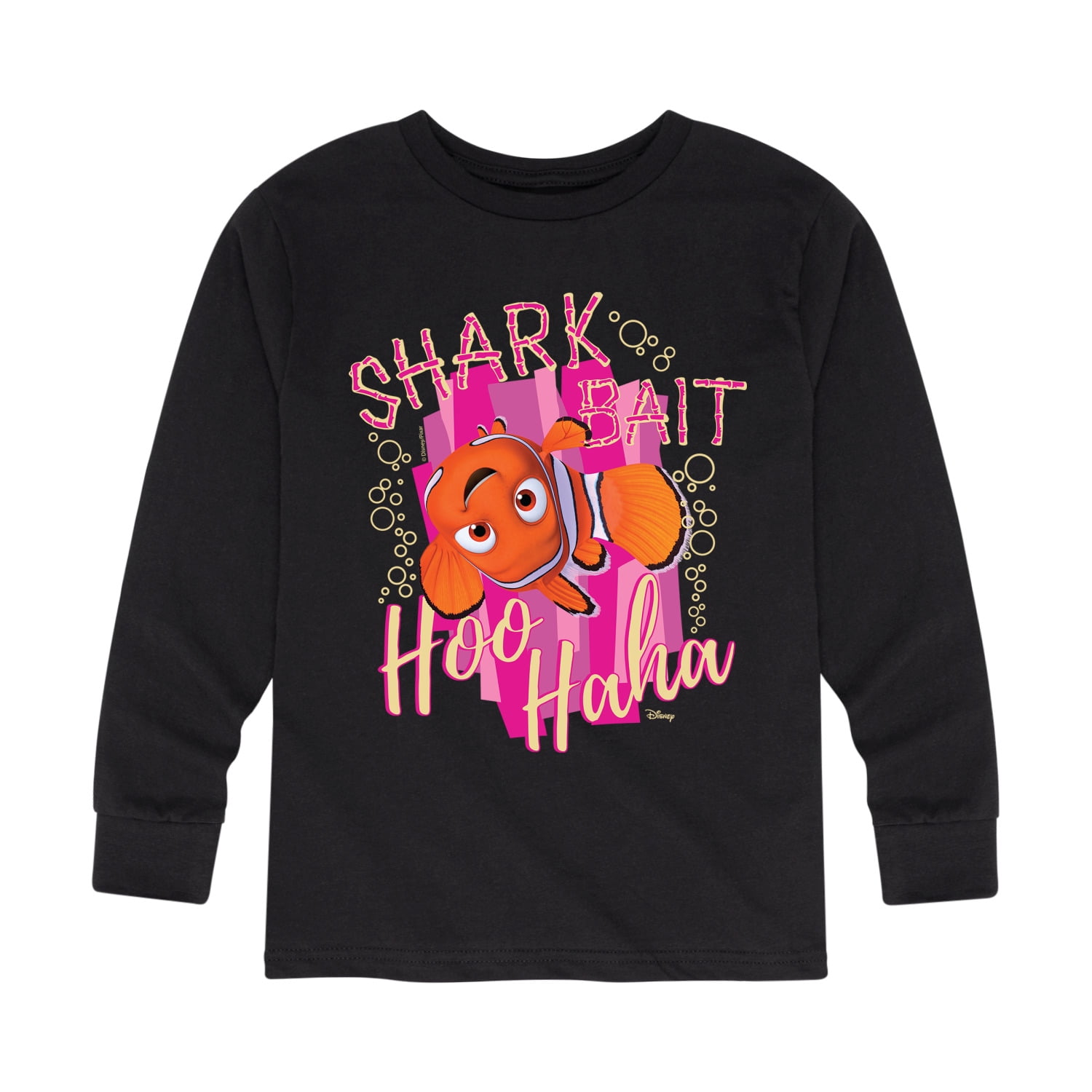 Finding Nemo - Shark Bait Hoo Haha - Toddler And Youth Long Sleeve Graphic  T-Shirt 