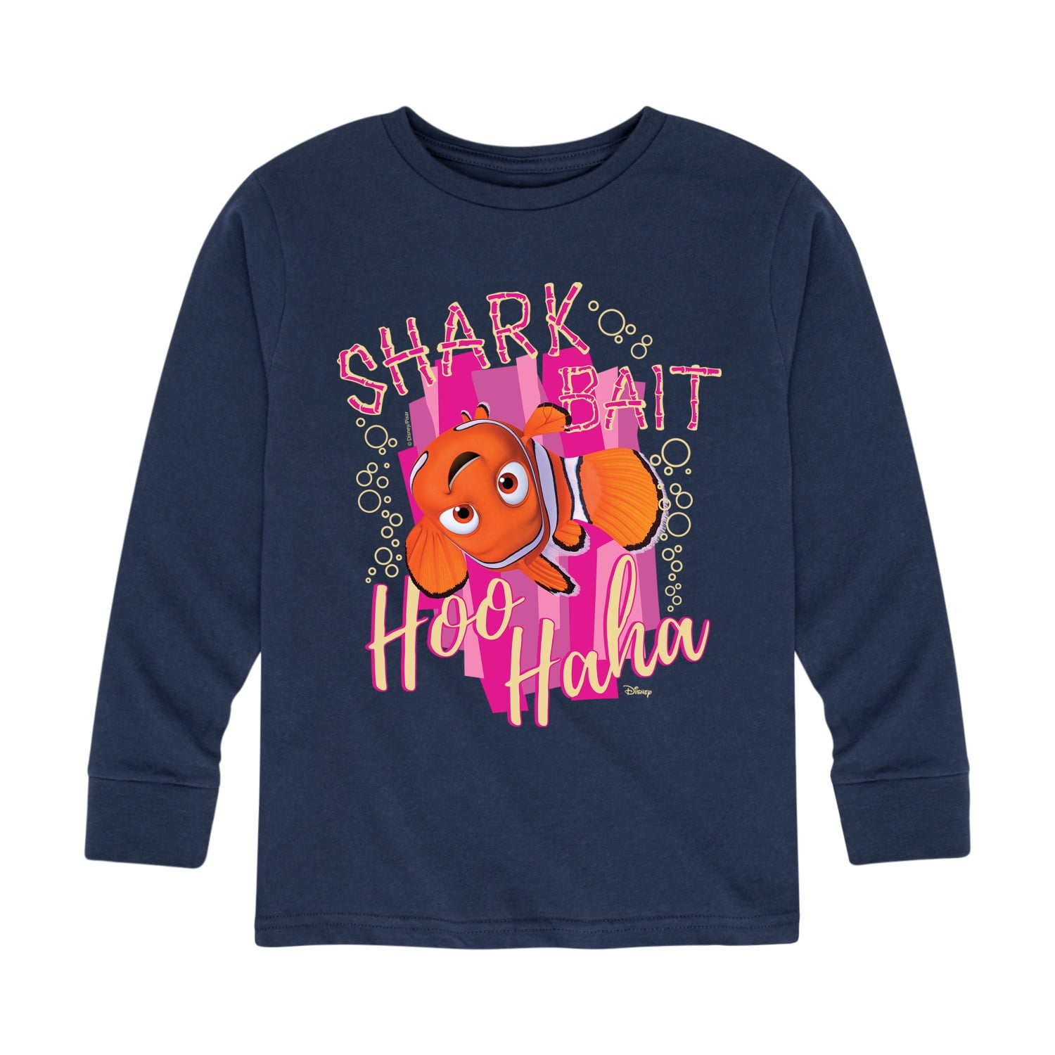 Finding Nemo - Shark Bait Hoo Haha - Toddler And Youth Long Sleeve Graphic  T-Shirt 