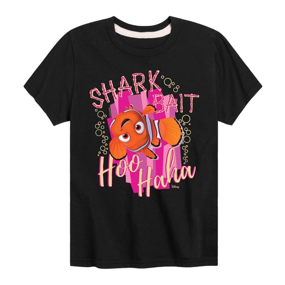 Finding Nemo - Shark Bait Hoo Haha - Toddler And Youth Short Sleeve Graphic T-Shirt