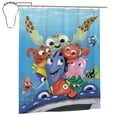 thumbnail image 1 of Finding Nemo Shower Curtain, Lovely Cartoon Shower Curtains Set for Kids Boys Girls College Dorm Bathroom, Waterproof Restroom Bathtub Decor Accessories with 12 Hooks 60"X72" Iron, 1 of 8