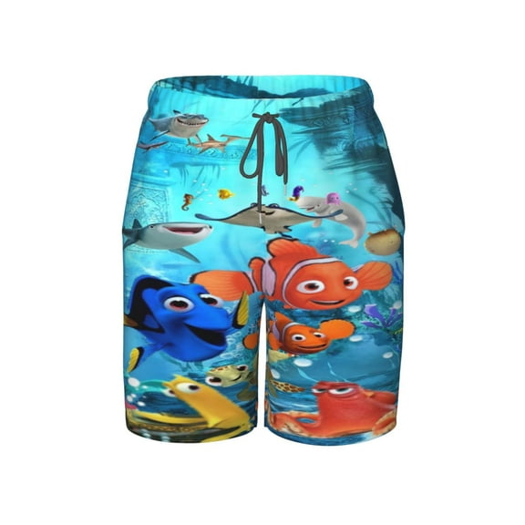 Finding Nemo Swim Trunks For Boys Beach Short With Drawstring Swimsuit Pants